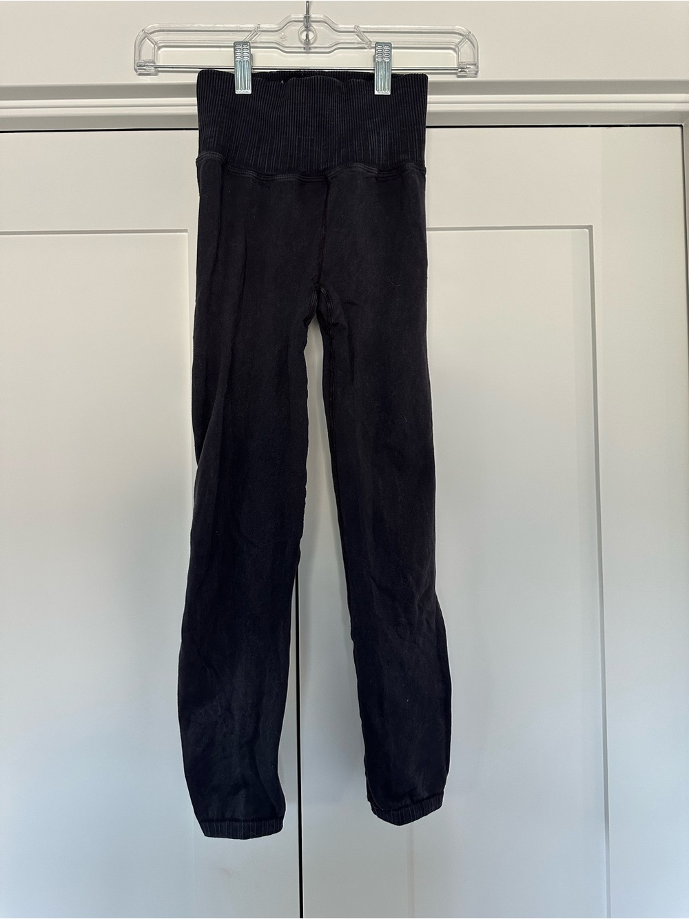 FP Movement by Free People Black High-Waist Ribbed Leggings